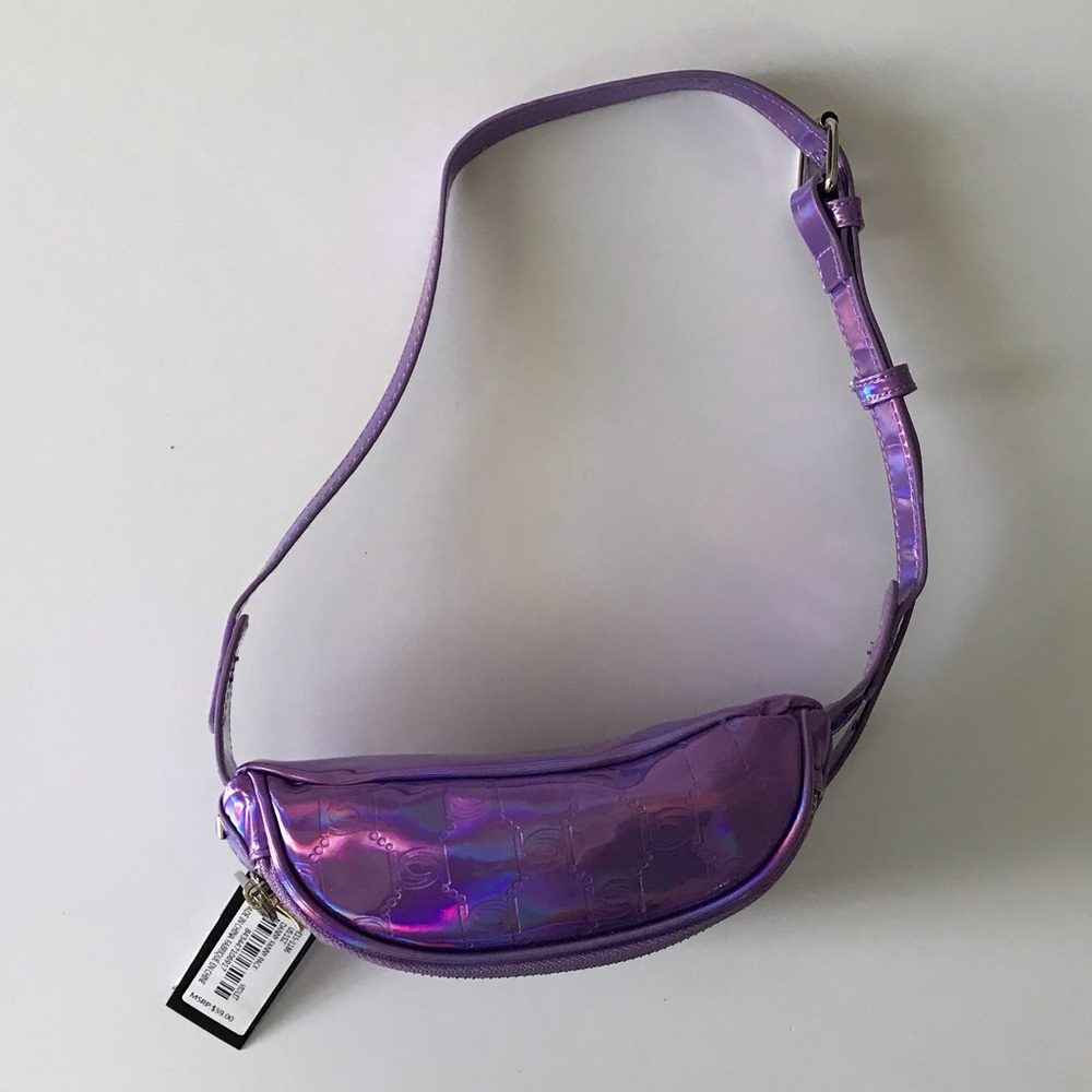 Bebe Danny Fanny Pack in Holographic Violet - Picture 5 of 8